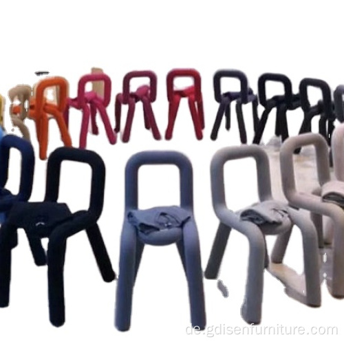 Moderne Stahlrohrküste Fetthaltiger Stuhl Replik